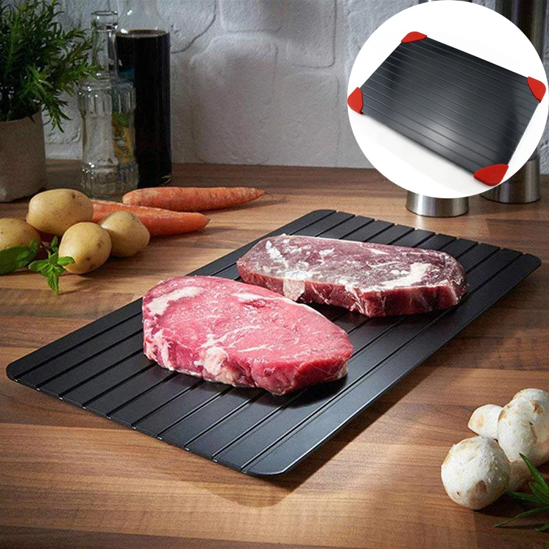 

Meat Fast Defrosting Tray Thaw Frozen Food Meat Fruit Quick Defrosting Plate Board Defrost Kitchen Gadget Tool
