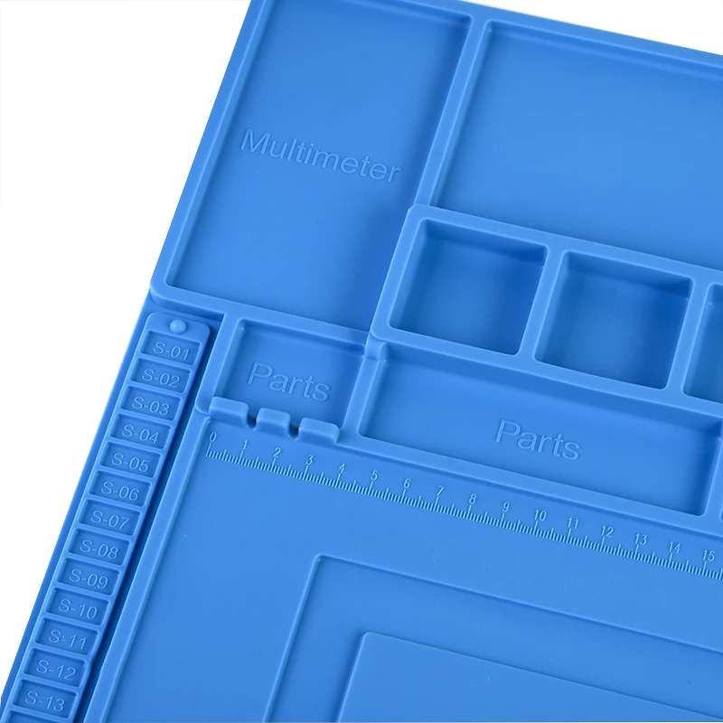 Рабочий коврик для пайки с теплоизоляцией магнитной силиконовой изоляцией