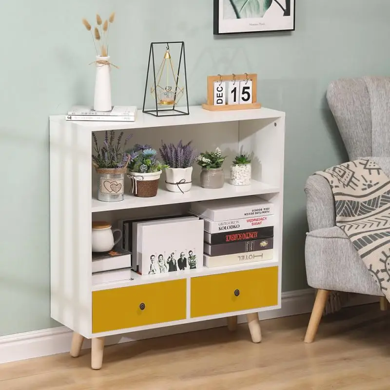 Ретро простой шкаф с ящиками для хранения Ванная комната и деревянным стволом