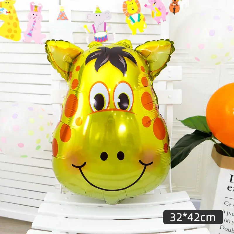 Новый стиль 4D Мультяшные животные тигр обезьяна панда фольгированный шар