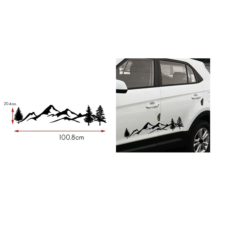 

Car Universal SUV Side Body Sticker Mountain Tree forest Decal Sticker Decoration for Car /RV/SUV