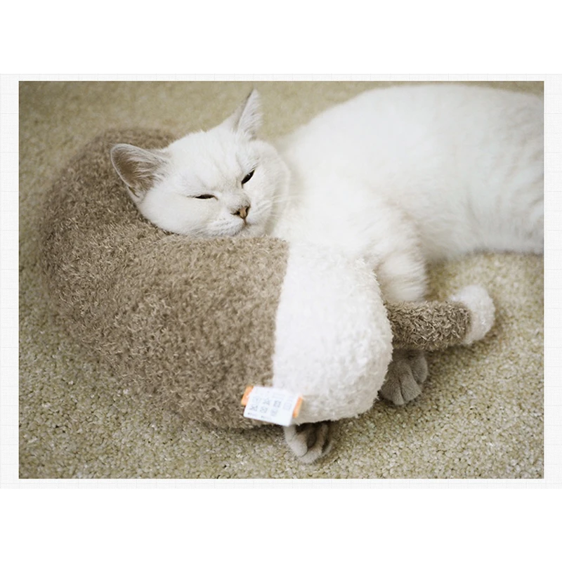 Soft Cat Pillow Neck Support Head Protection Pet Pillows Lovely Accessories Cats Sleep Pad Toy Christmas Gift for House | Дом и сад