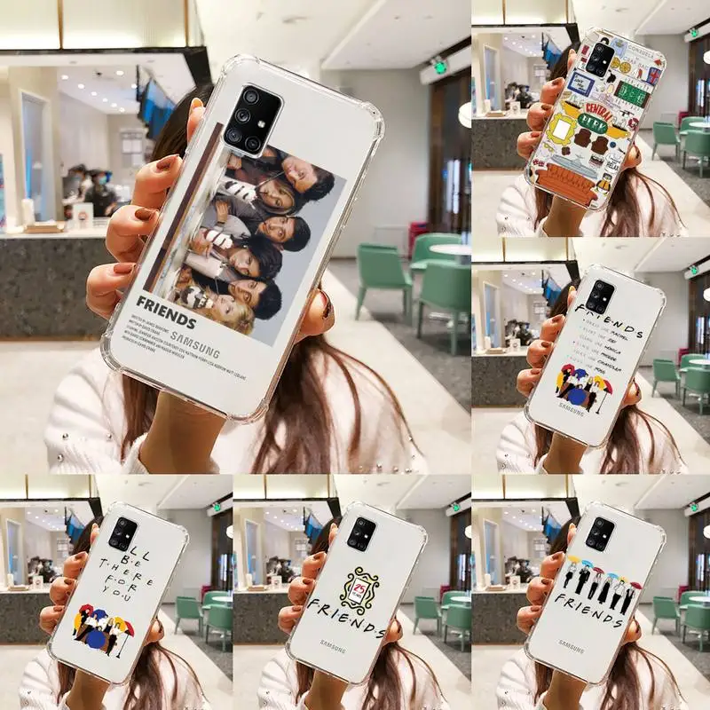 

Friends TV Phone Case Transparent For Samsung S A M J 21 20 50 30 60 5 7 51 71 90 11 10 J710 e p PLUS Prime 5G