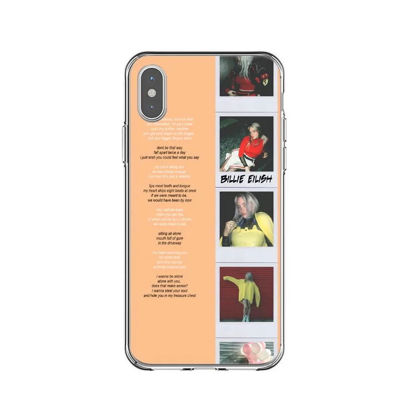 TPU Billie eilish rainbow blohsh, мягкий чехол для телефона с глазами океана, чехол для iPhone 11 Pro Max X 5 5S SE 6 6S Plus 7 8 Plus XS MAX XR - Цвет: TPU