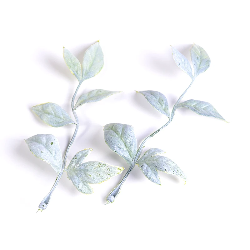 10 шт. искусственные растения цветочные настоящие на ощупь листья для свадьбы