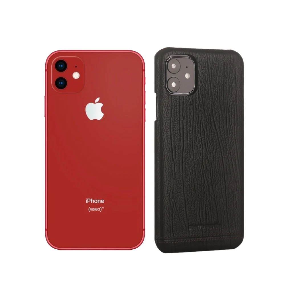 Черный Для Apple iPhone 11 Pro Max чехол для телефона Пьер кардин роскошный противоударный чехол из натуральной кожи для iPhone 11 Pro 11 жесткий чехол - Цвет: Черный