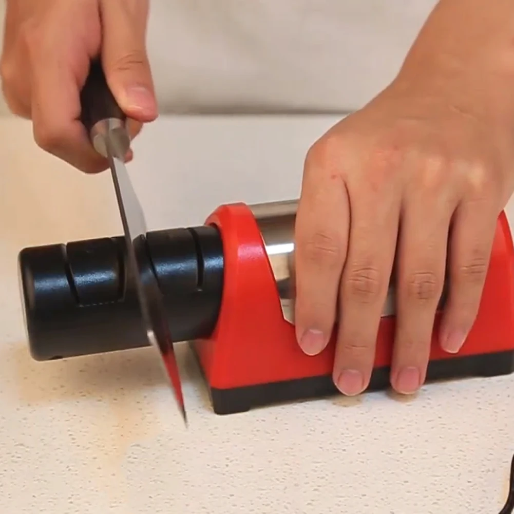 

Home Household Electric Sharpener Stone Electric Diamond Steel Ceramic Home Cutter Sharpener Kitchen Tool Utility Quick
