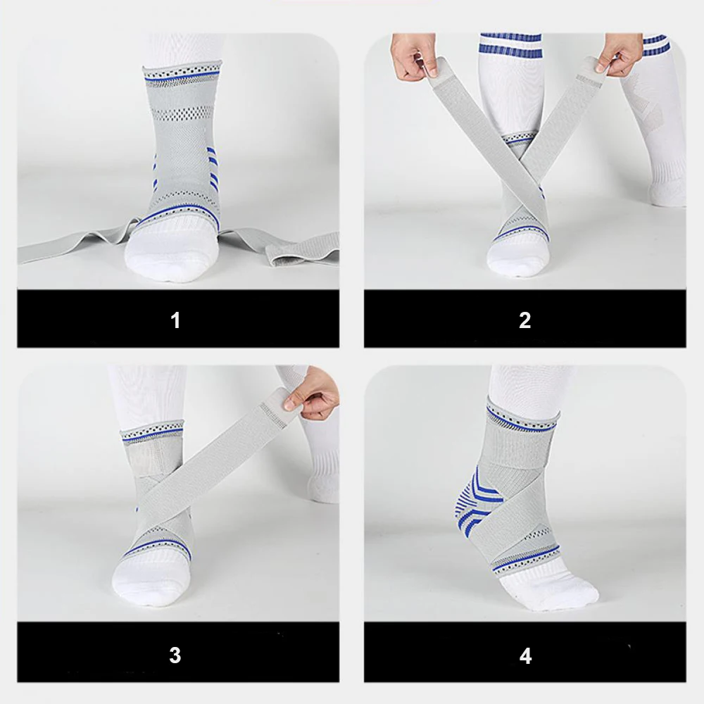 Спортивный Компрессионный Ремень для защиты лодыжки эластичная поддержка