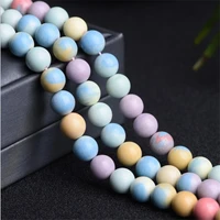 wholesale natural stone 6810mm rainbow stone beads negative ion oxide stone bracelet string diy accessories loose beads