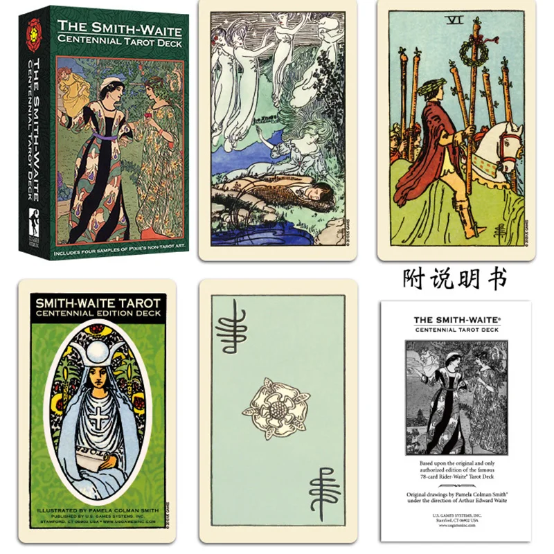 Карточная настольная игра Smith Tarot на английском языке Карты Таро для
