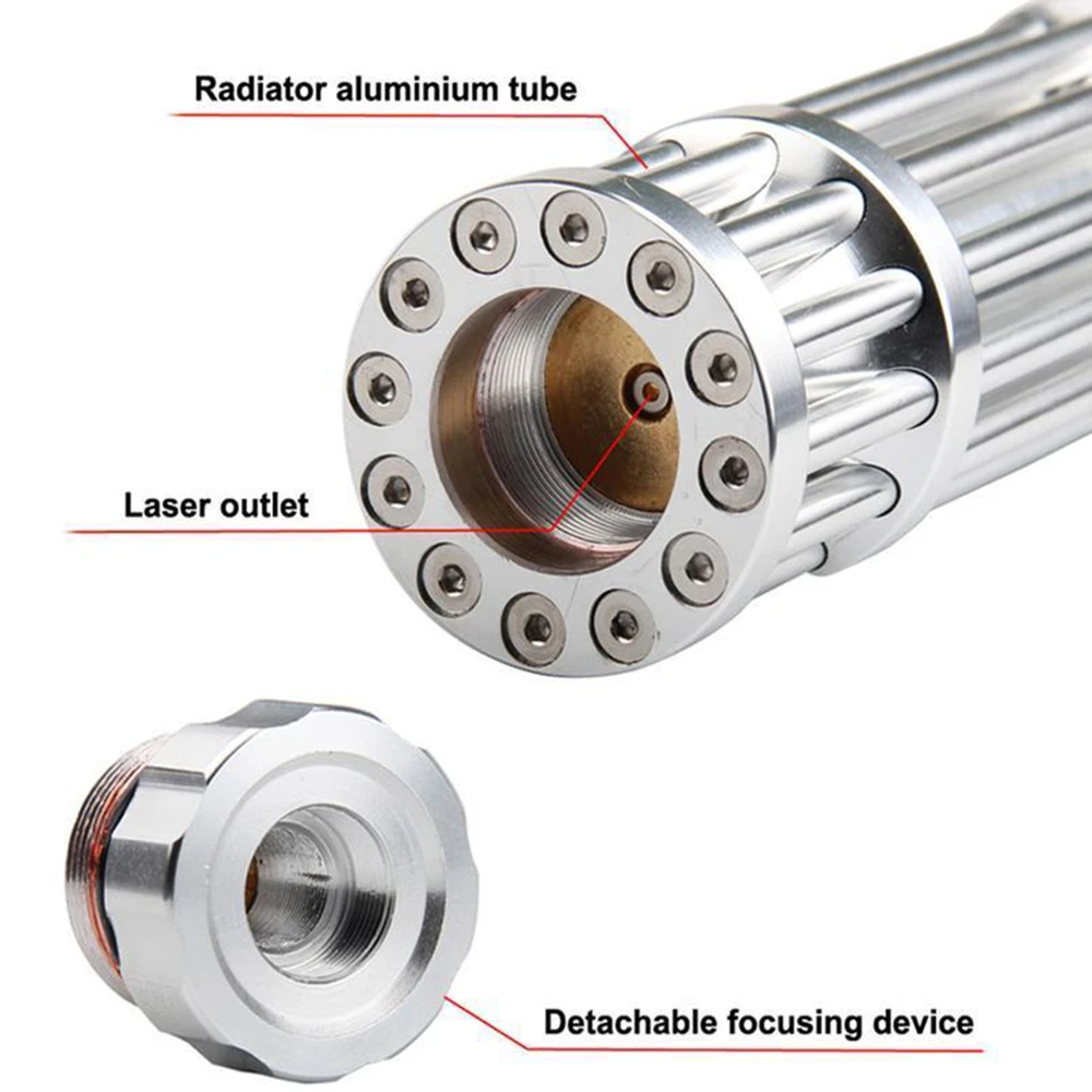 

450nm 10000m Can Focus Green Red Laser Flashlight 017 Series High-power Burning Laser The Most Powerful Blue Laser Flashlight