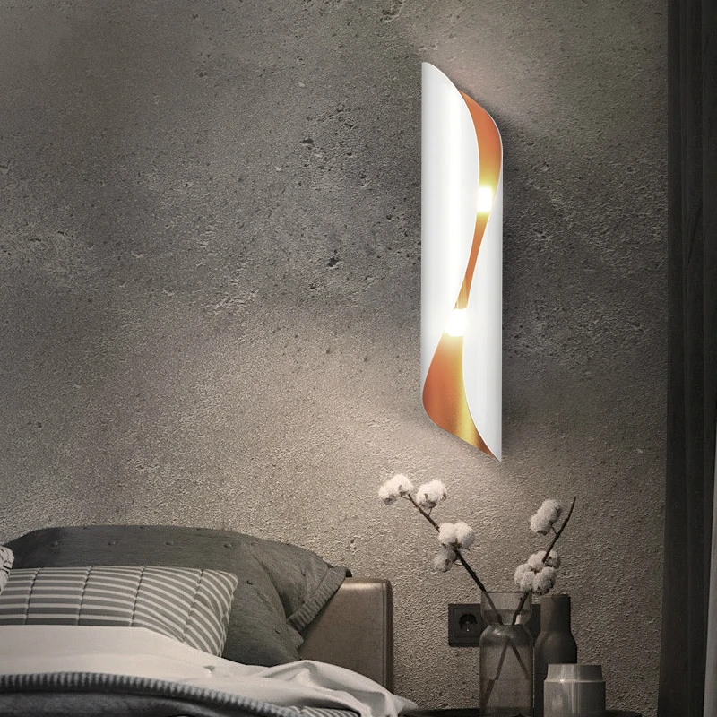 

Nordic Style Sitting Room Contemporary Contracted Bedroom Corridor Porch Lamp Individual Character Originality Wall Lamp G9