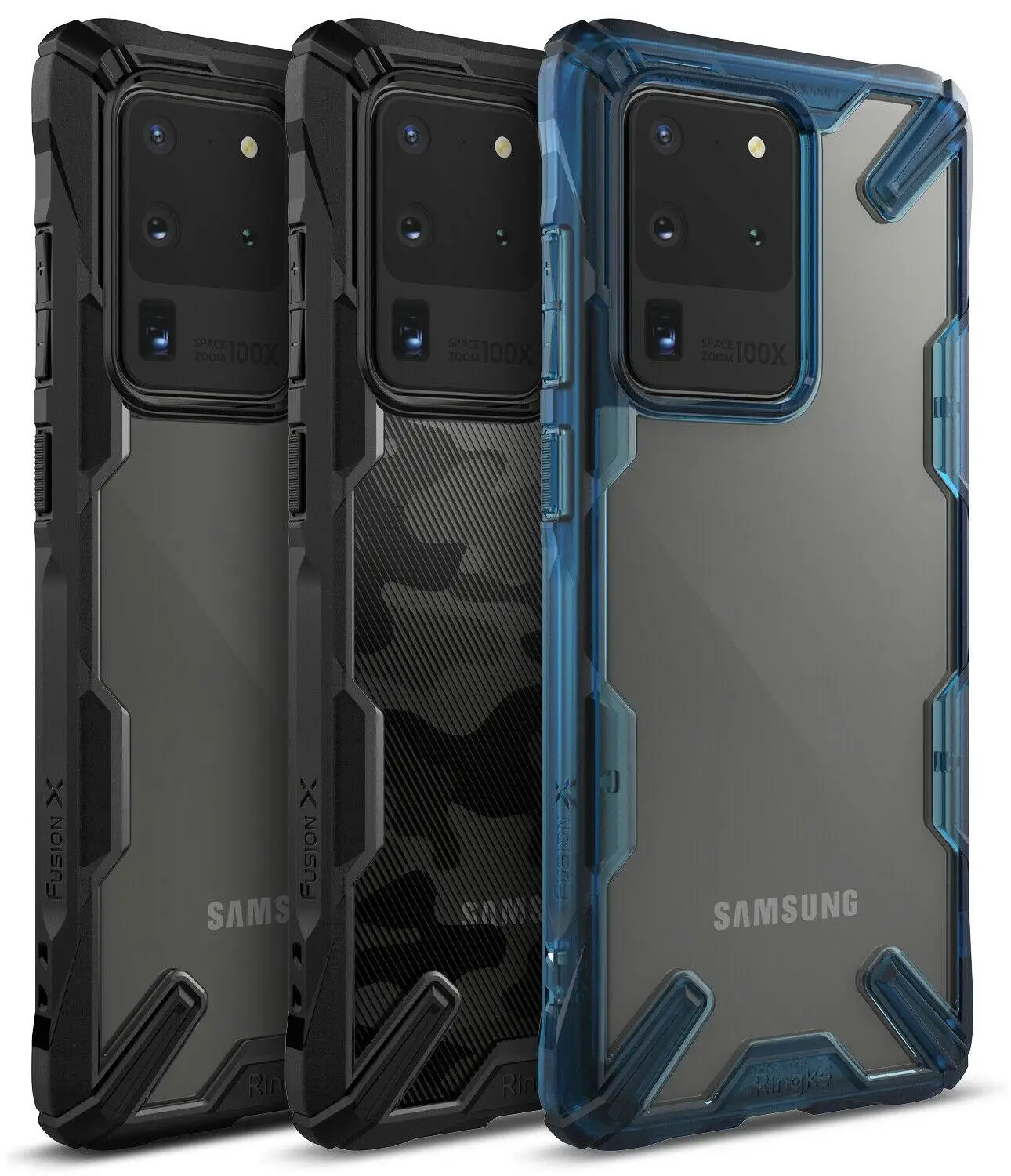 Телефонный чехол Ringke Fusion X для Samsung Galaxy S20 ультрадвухслойный сверхпрочный