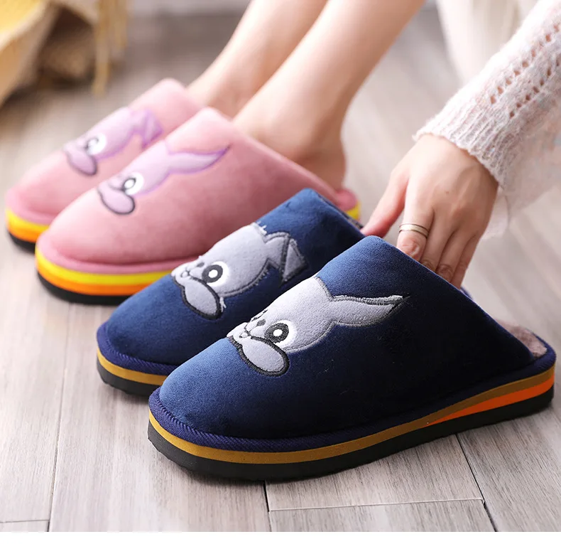 

Fashion men's cotton slippers, home cotton slippers, men's plush indoor andoutdoorcotton slippers, non-slip, waterproof and warm