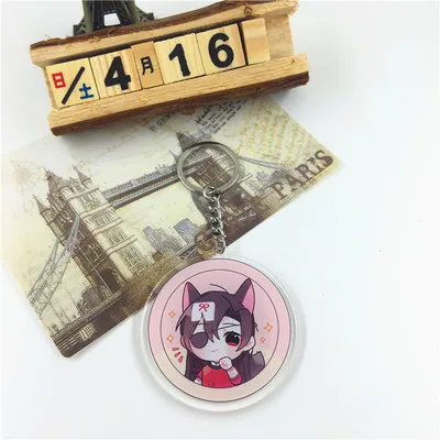 14 Аниме Тянь Гуань Ci Fu брелок Xie Lian Hua Cheng He Xuan акриловый брелок милый мультфильм кулон брелок ювелирные изделия подарок llaveros - Цвет: 14