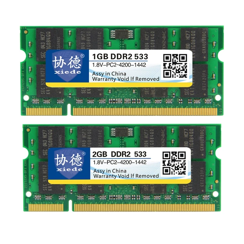 

Xiede ноутбук с оперативной памятью модуль Ddr2 533 Pc2-4200 240Pin Dimm 533 МГц для Тетрадь X029