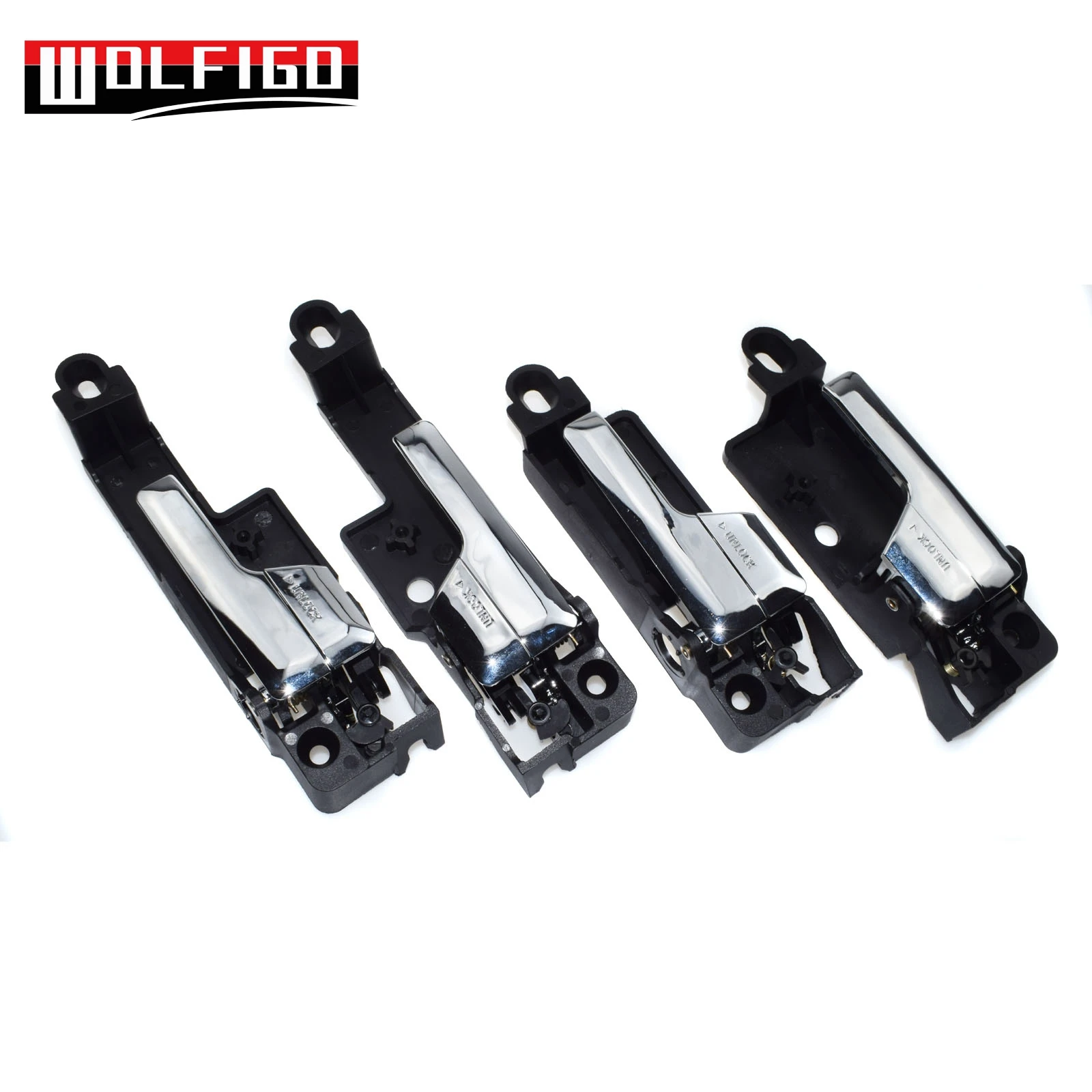 Внутренние ручки для дверей WOLFIGO хромированные передние и задние левые Fusion Milan MKZ