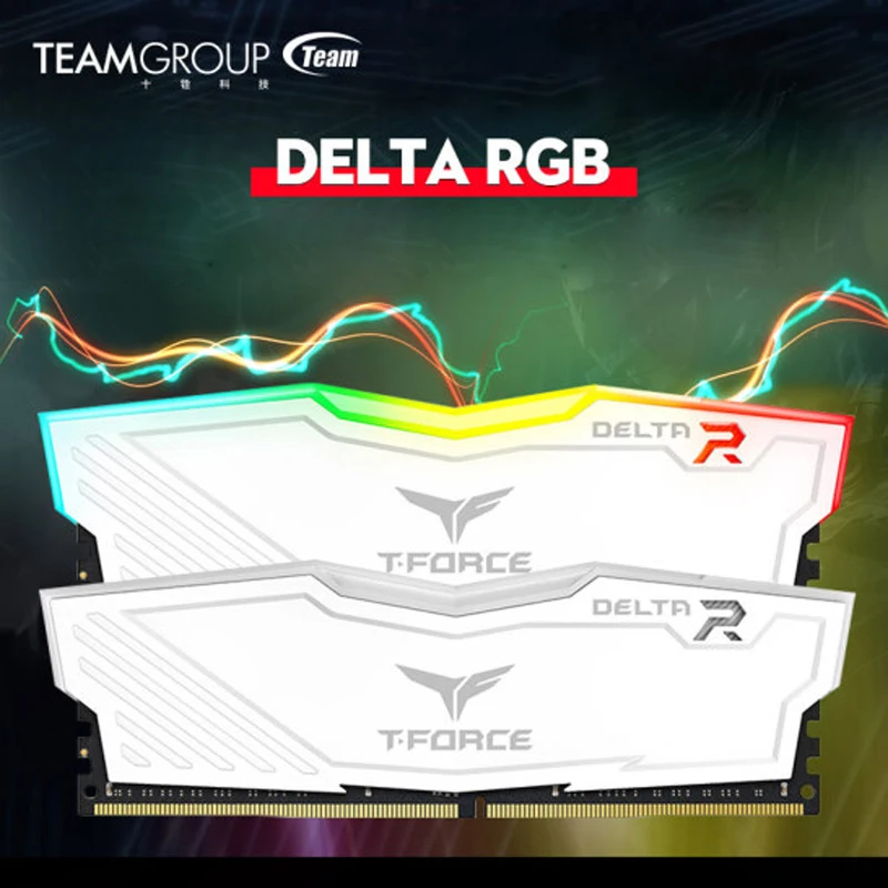 Игровой модуль оперативной памяти TEAMGROUP T-Force Delta RGB DDR4 16 ГБ 8 3200 МГц 3000 белый |