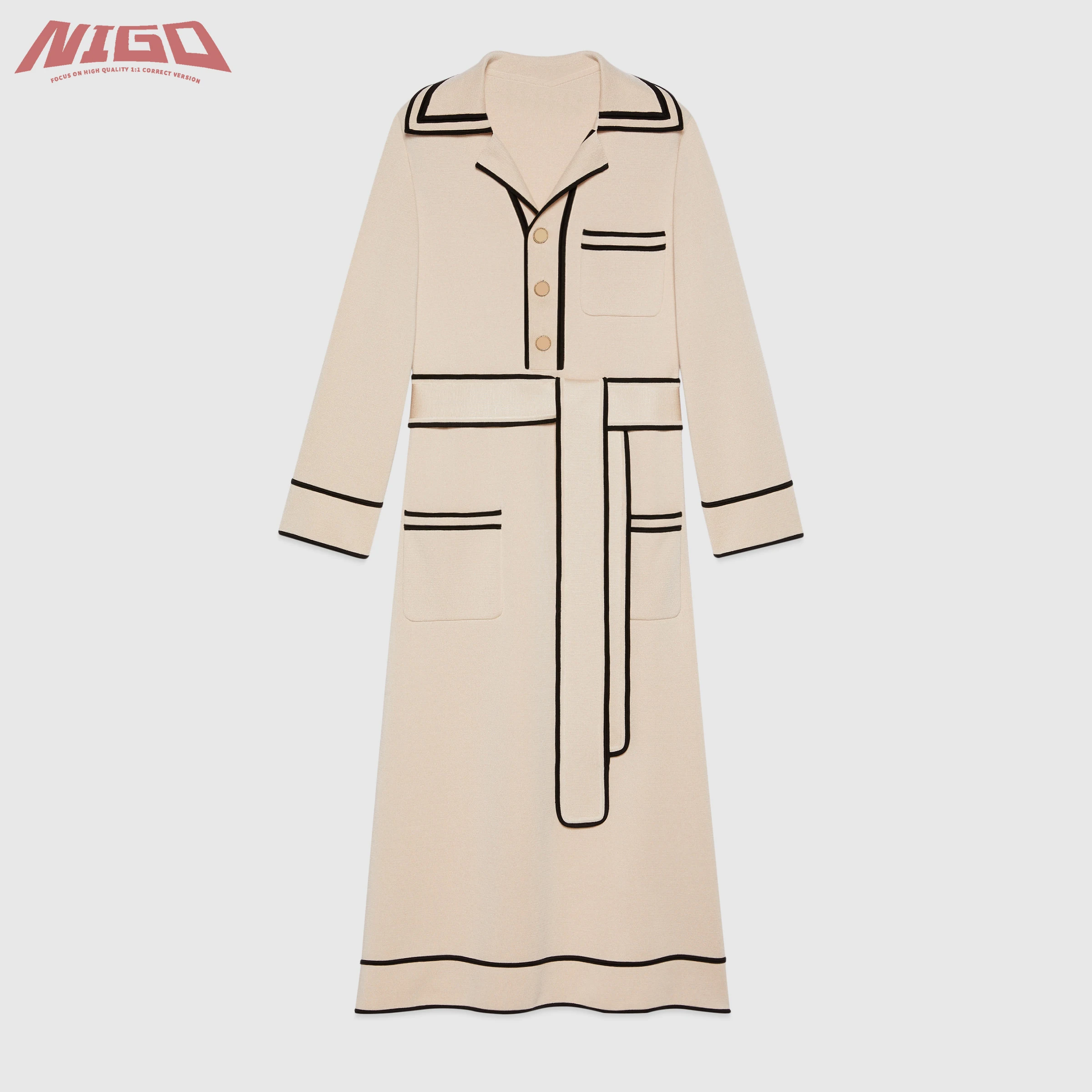 

Белое вязаное платье, длинная юбка Nigo 21SS GC # nigo3177