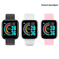 smart 2021 y68 d20 fitness bracelet heart rate monitor blood pressure bluetooth for apple android phone watch