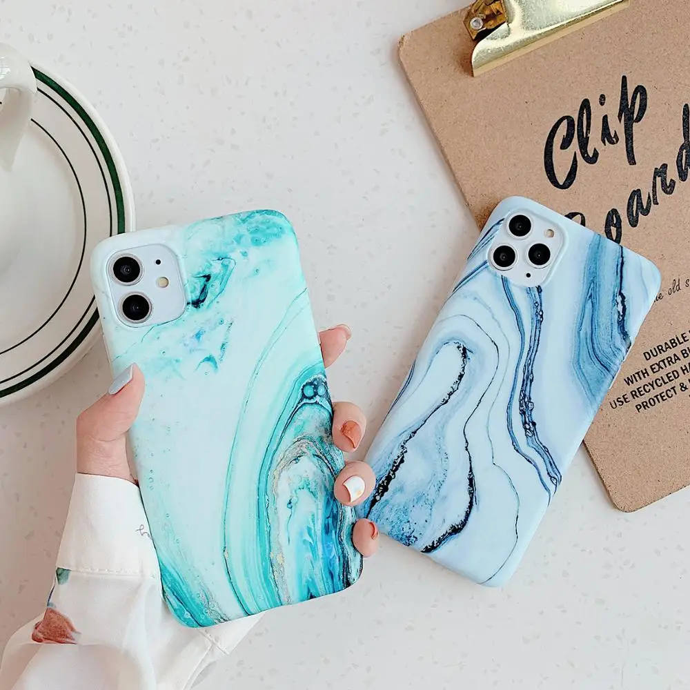 Чехол для телефона с Золотой Мраморной текстурой iPhone 11 Pro Max 6 6s 7 8 Plus