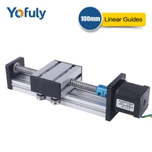 100-500mm Effective Stroke CNC Linear Guide Slide Stage Table Motion Slide Rail 1204 Ballscrew Actuator Module 3D Printer Parts