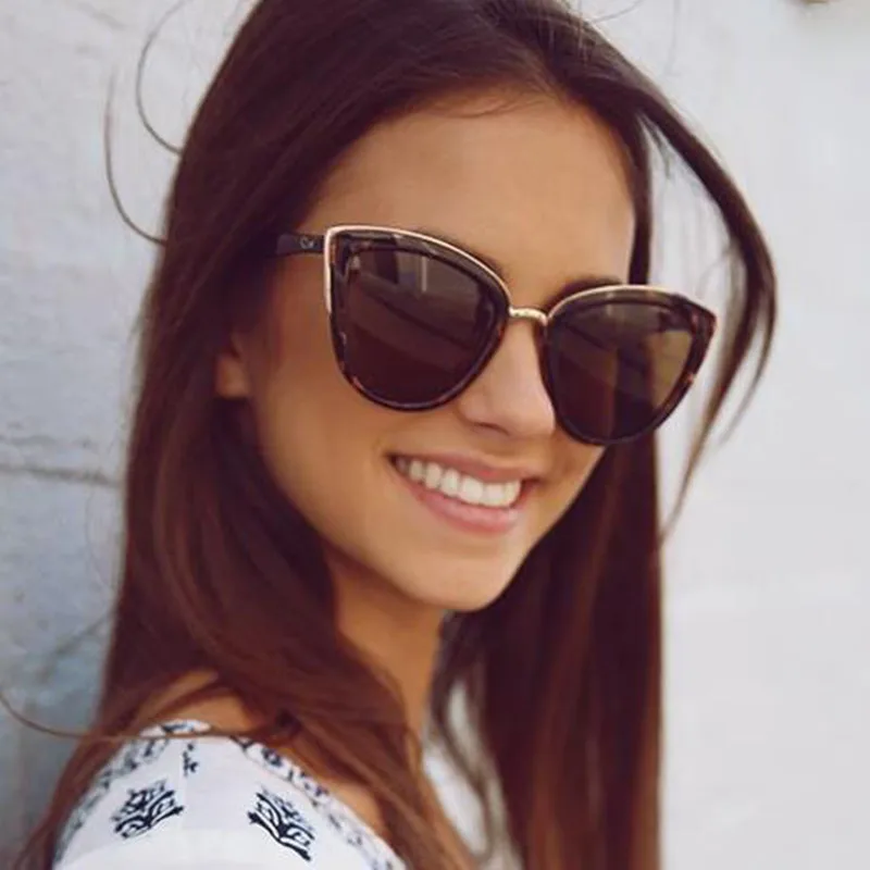 

Luxury Brand Cateye Sunglasses For Women Vintage Gradient Glasses Retro Cat Eye Ladies Sun Glasses Female Eyewear sunglasses