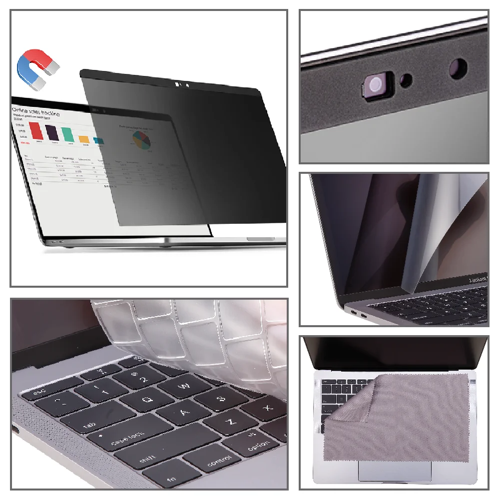 Магнитный фильтр конфиденциальности для Apple MacBook Touch ID Air 13 A1932 антибликовое защитное стекло Фильтр конфиденциальности защитная пленка