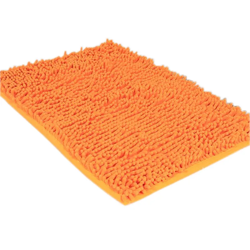 Чистый цвет мягкий напольный ковер Противоскользящий влаговпитывающие коврик