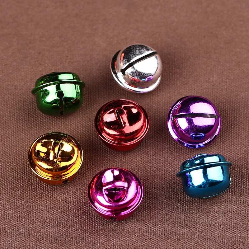 

20pcs Mixed Color 15mm 18mm 20mm 26mm Iron Jingle Bells Charm For Christmas Decoration Supplies Gifts Jewelry Accessories