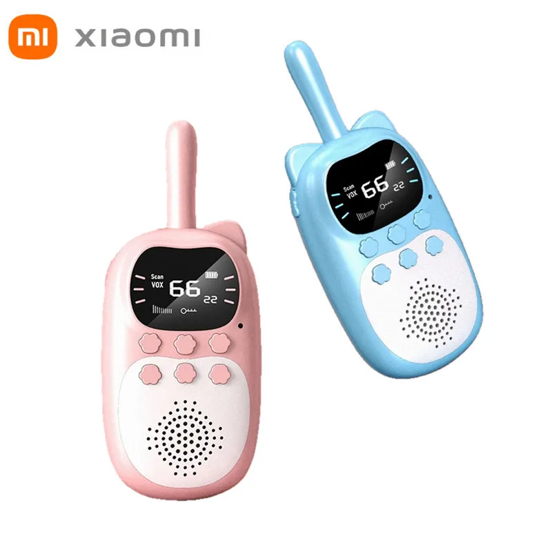 

Оригинальная рация Xiaomi для детей, перезаряжаемый телефон, 1000 мАч, портативный, 0,5 Вт, 3 км, радио, передатчик, игрушки,