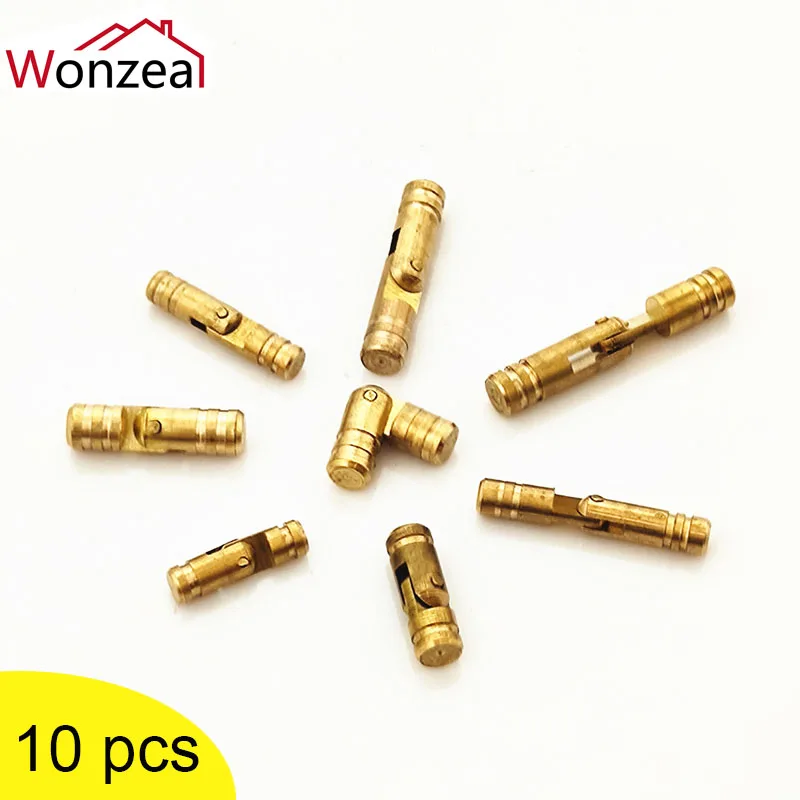 

10Pcs 9 Type Copper Barrel Hinges Cylindrical Hidden Cabinet Concealed Invisible Barrel Hinge Copper Furniture Hardware