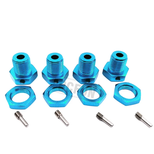 

RC 4PCS RC Wheel Hex Driver for TRAXXAS 17MM Aluminum Alloy Wheel Hex Coupler Spare Accessory Parts Kit for HSP 1/8 RC Crawler C
