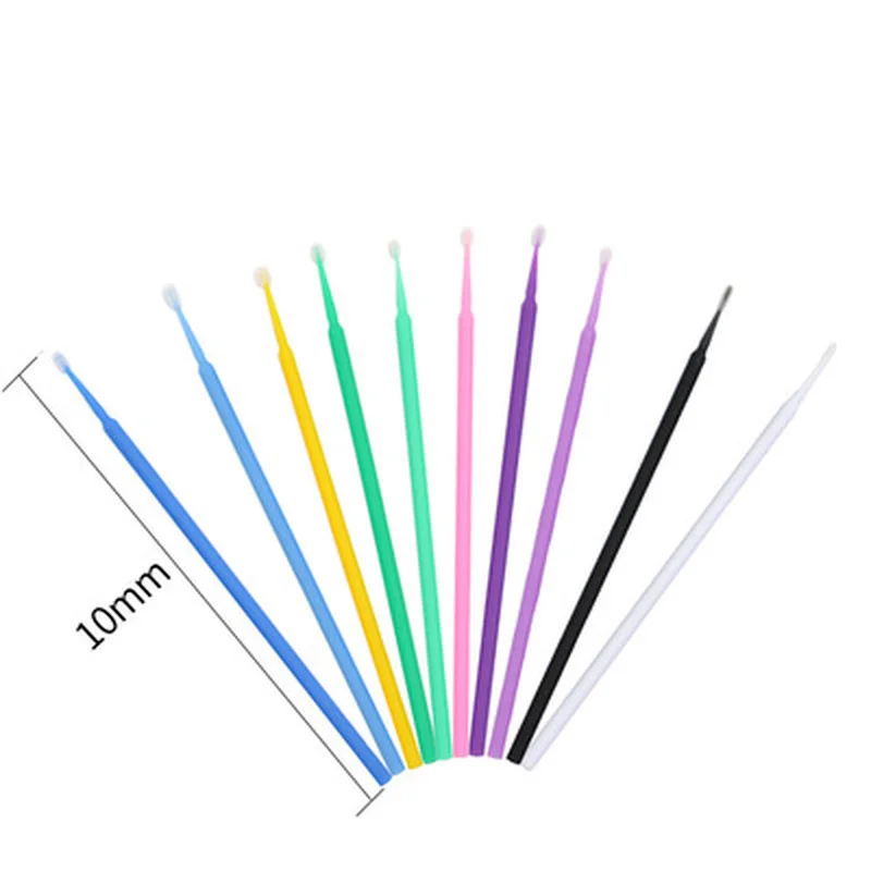 

100pcs/lot Individual Applicators Eyelash Mascara Wands Disposable Makeup Brushes Micro Brushes Eyelash Extension Tools Brush