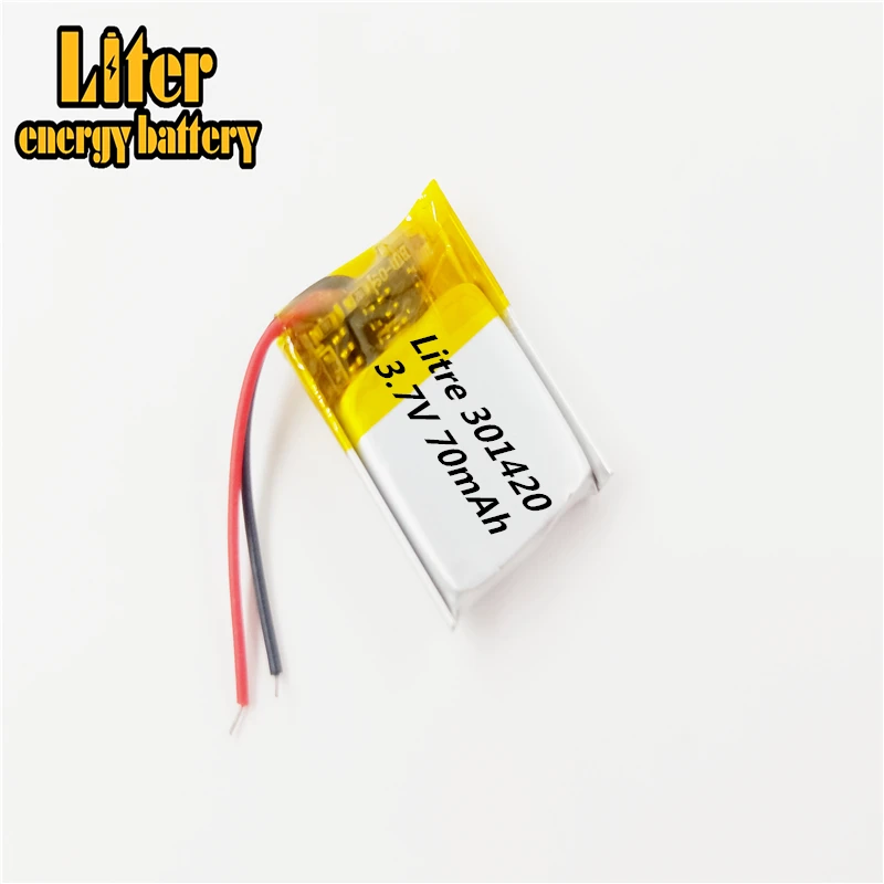 031420 301420 301520 70 мАч MP3 bluetooth-гарнитура маленькая батарея для игрушек 3 7 В литиевая 37 в