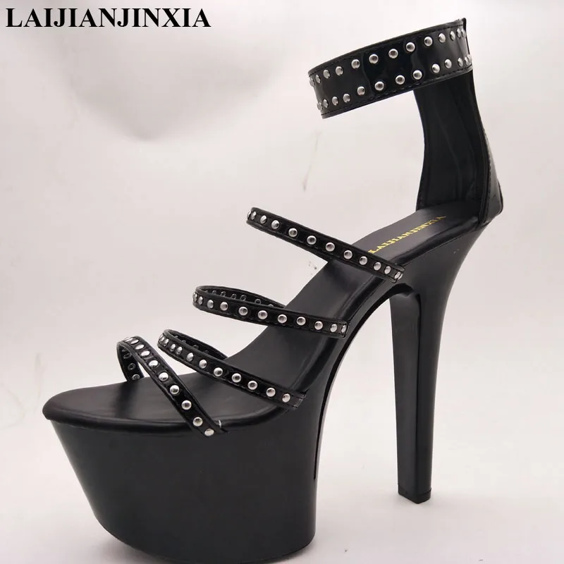 New Women Shoes Crystal Shinning high Heels temptation appeal 17 cm high-heeled Night Club Shoes Dance Shoes