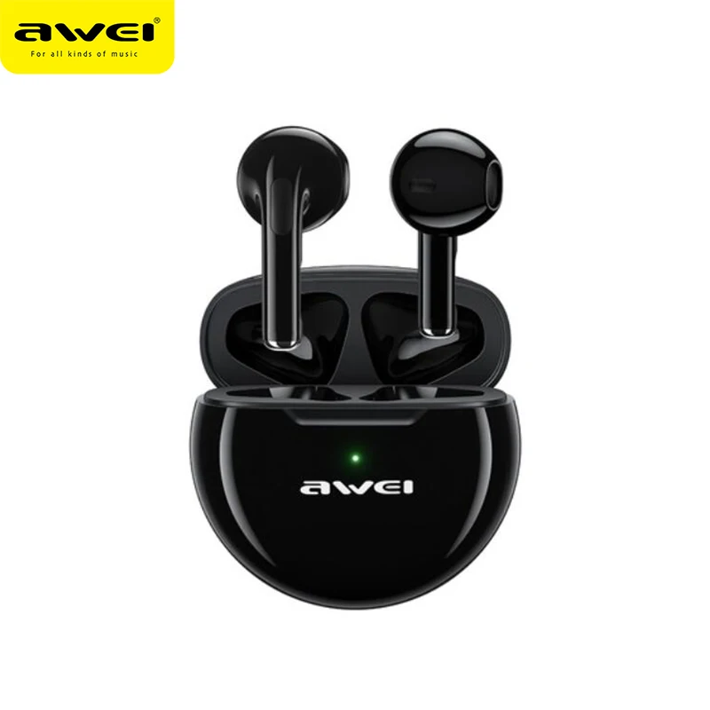

Tws-стереонаушники Awei с поддержкой Bluetooth 5,0 и зарядным футляром