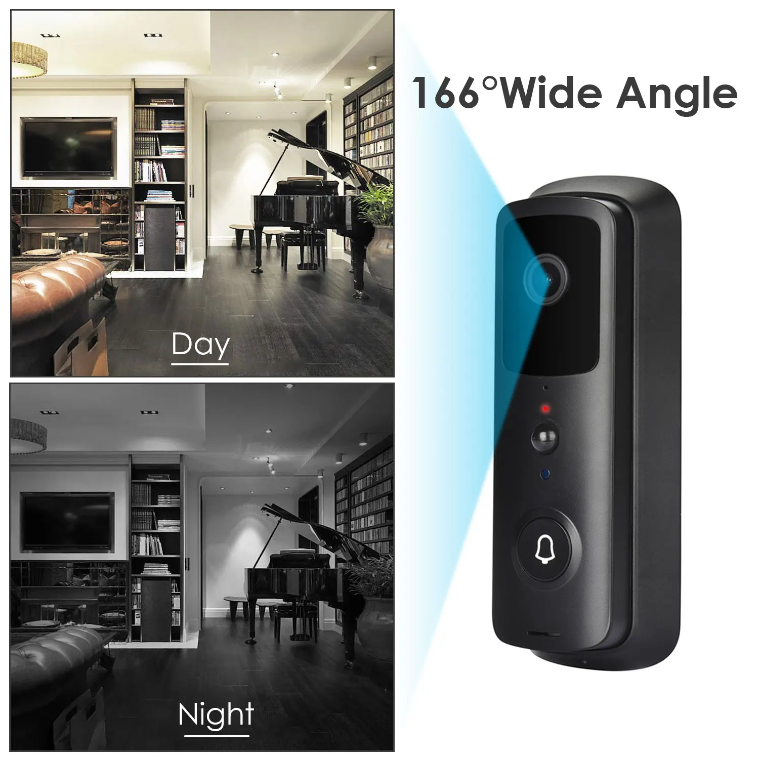 GT V30 домофон дверной звонок Набор 2 Way Talking Home Security 1080P видео Приложение Поддержка