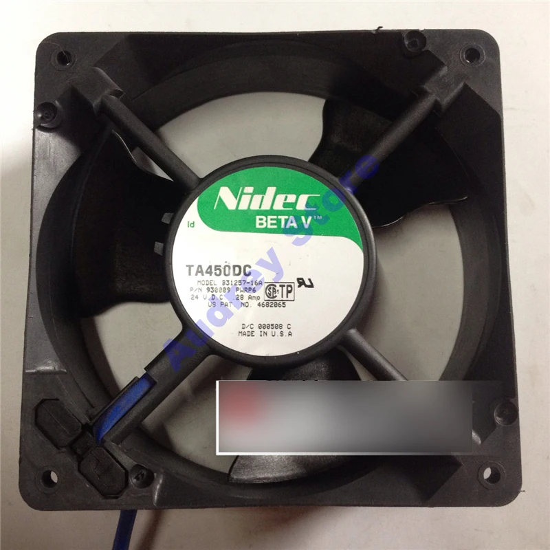 

Оригинальная фотография Φ TA450DC японский Nidec 12038 DC24V 0.28A Вентилятор охлаждения 7,2 Вт 2800 об/мин 108cfm воздуходувка