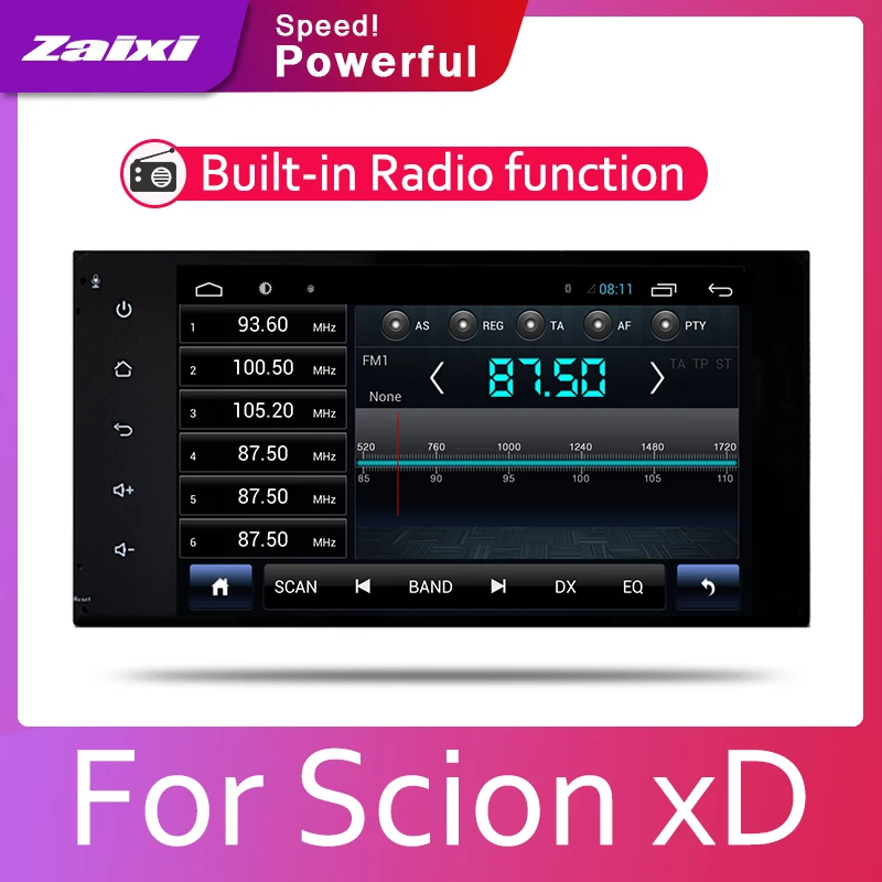 ZaiXi 2din автомобильный мультимедийный Android Авторадио проигрыватель с радио и GPS для