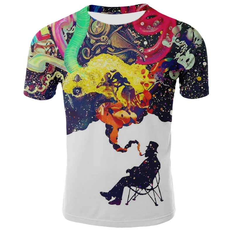 

Summer 2021 Fake Two-piece Suit Men's T-shirt Fashion Black Hip-hop Retro Shirt Street Breathable Sports Aesthetic Fitness Top