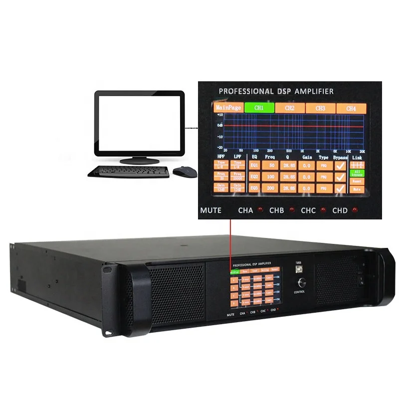 

sinbosen DSP18000Q indoor outdoor event DSP dj power 3000w amplifier for subwoofer