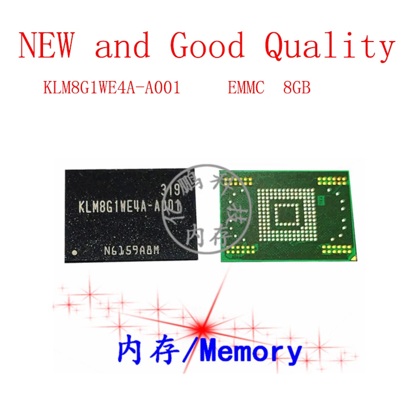 

KLM8G1WE4A-A001 BGA169 ball EMMC 8GB Mobile phone word memory hard drive New and Good Quality