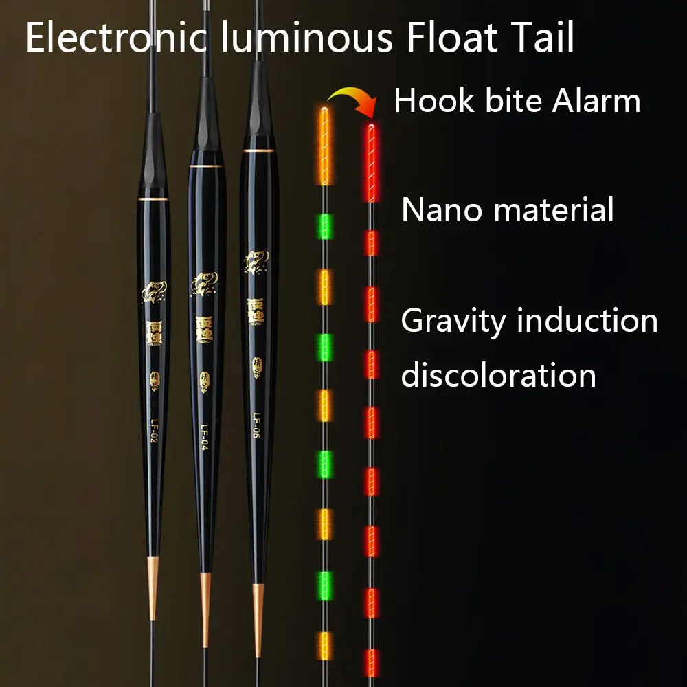 

Strike Electronic Indicator Light Color Change Electronic Float tail Smart Float Top Bite Alarm Electronic Floats Buoy