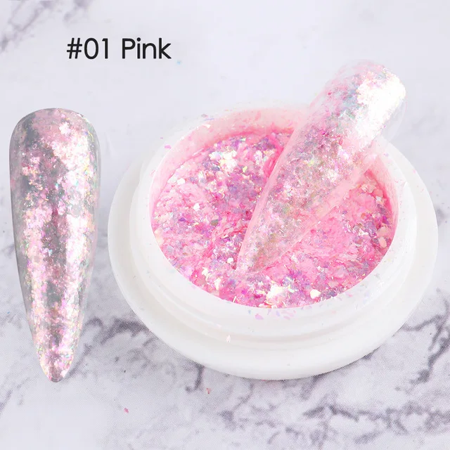 

8 Color Opal Nail Glitter Aurora Holographic Flakes Mermaid Shinny Sequins Nail Art Design Japanese Style Manicure Accessories