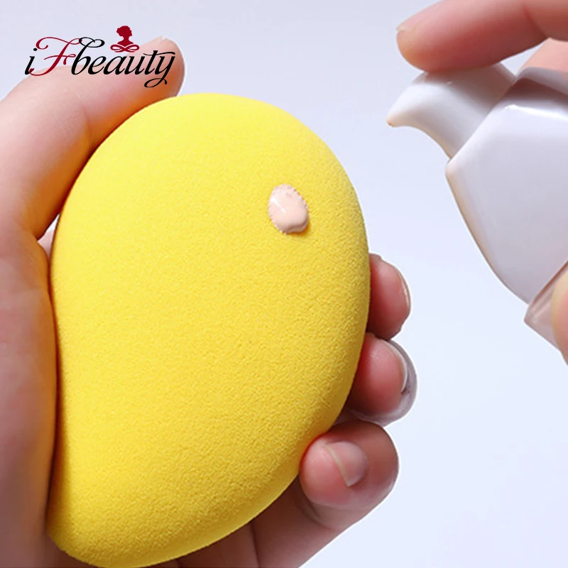 Косметический набор для пудры с буфами Гладкий женский губки макияжа