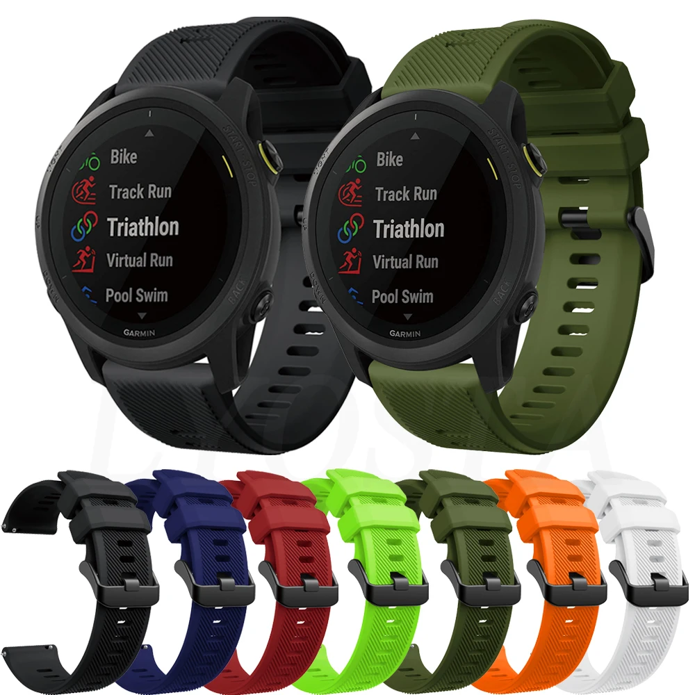

Для Garmin 745 Ремень спортивный силиконовый ремешок для наручных часов для Garmin Forerunner 745 замена Браслет умные аксессуары Correa
