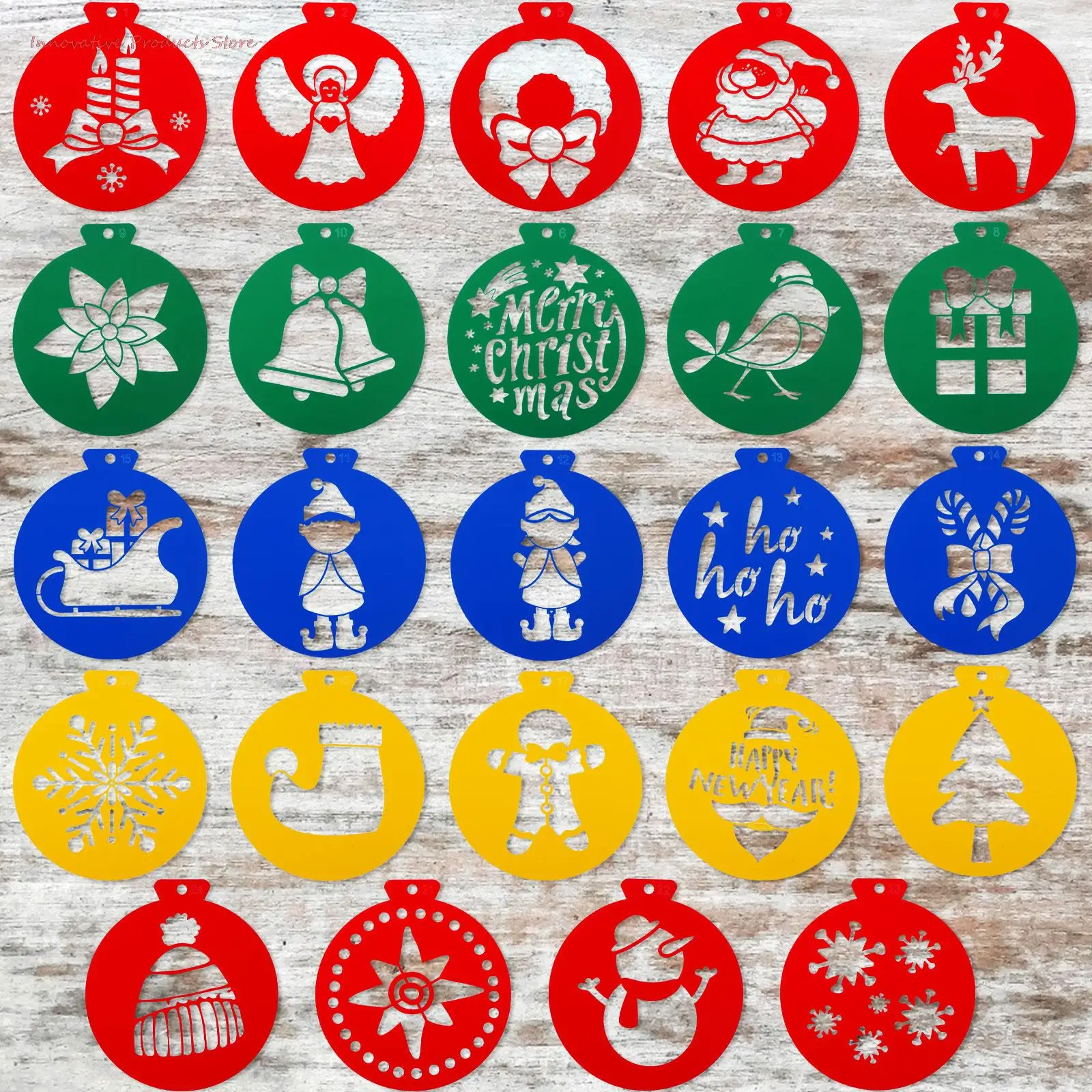 

Рождественские трафареты, внешние рождественские украшения