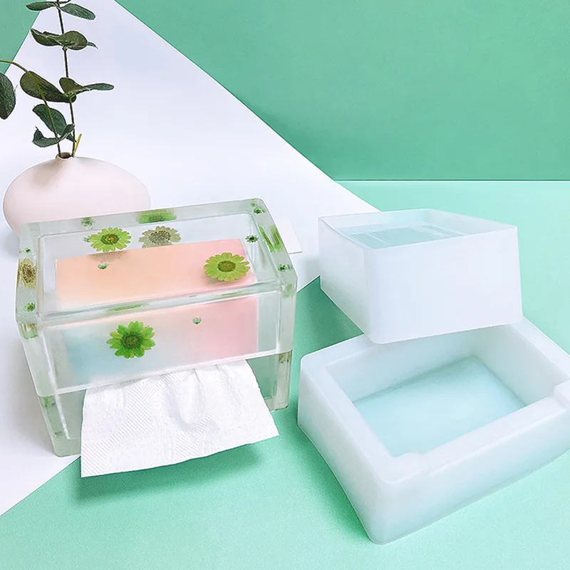 

Tissue Box Daily Necessities Car Tissue Box Handicraft Silicone Mold DIY Jewelry Craft Supplies Epoxy Mold Wholesale Dropship