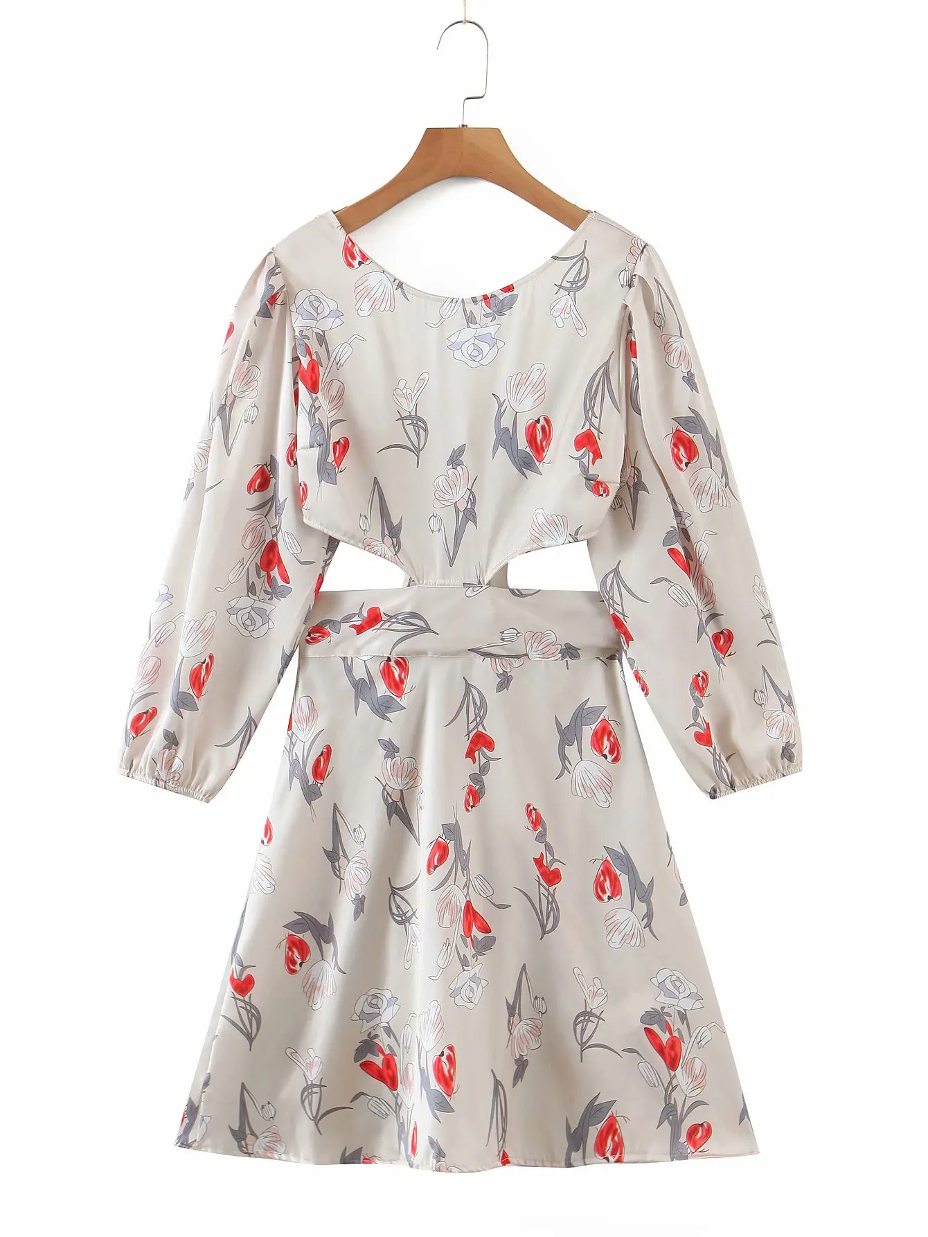 

Летнее платье с открытой спиной и принтом, новинка 2021